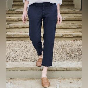 NWOT! Frank & Eileen navy Wicklow The Italian Chino cotton pants women's size 2